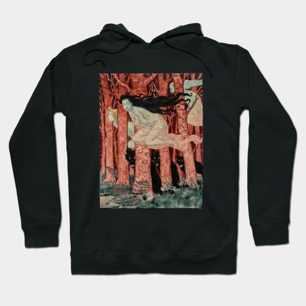 Three Women and Three wolves Hoodie by UndiscoveredWonders